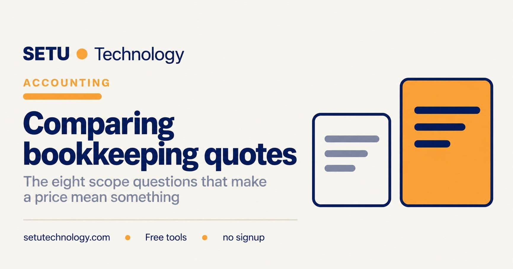 Comparing Bookkeeping Quotes: The Eight Questions That Matter