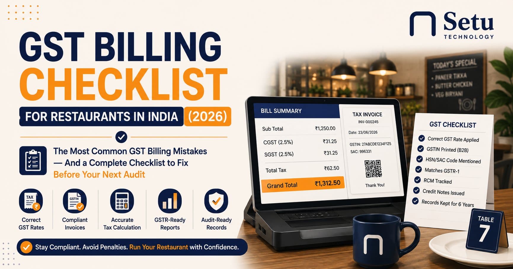 GST Billing Checklist for Restaurants in India (2026)