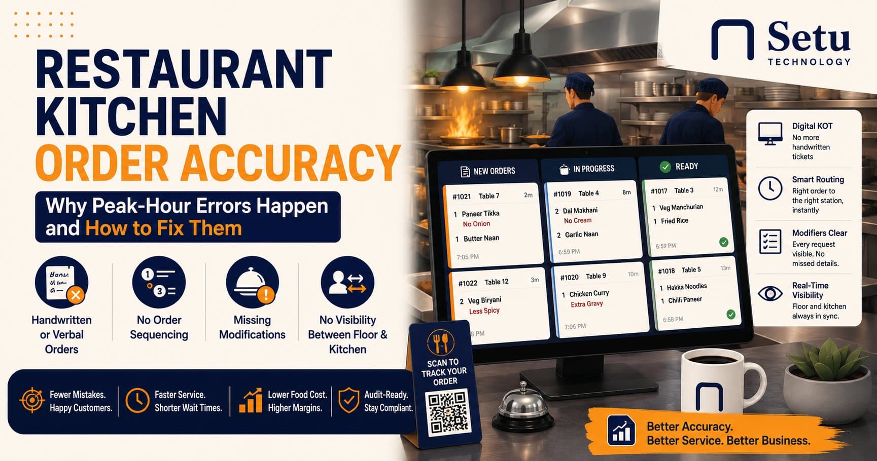 Restaurant Kitchen Order Accuracy: Why Peak-Hour Errors Happen and How to Fix Them