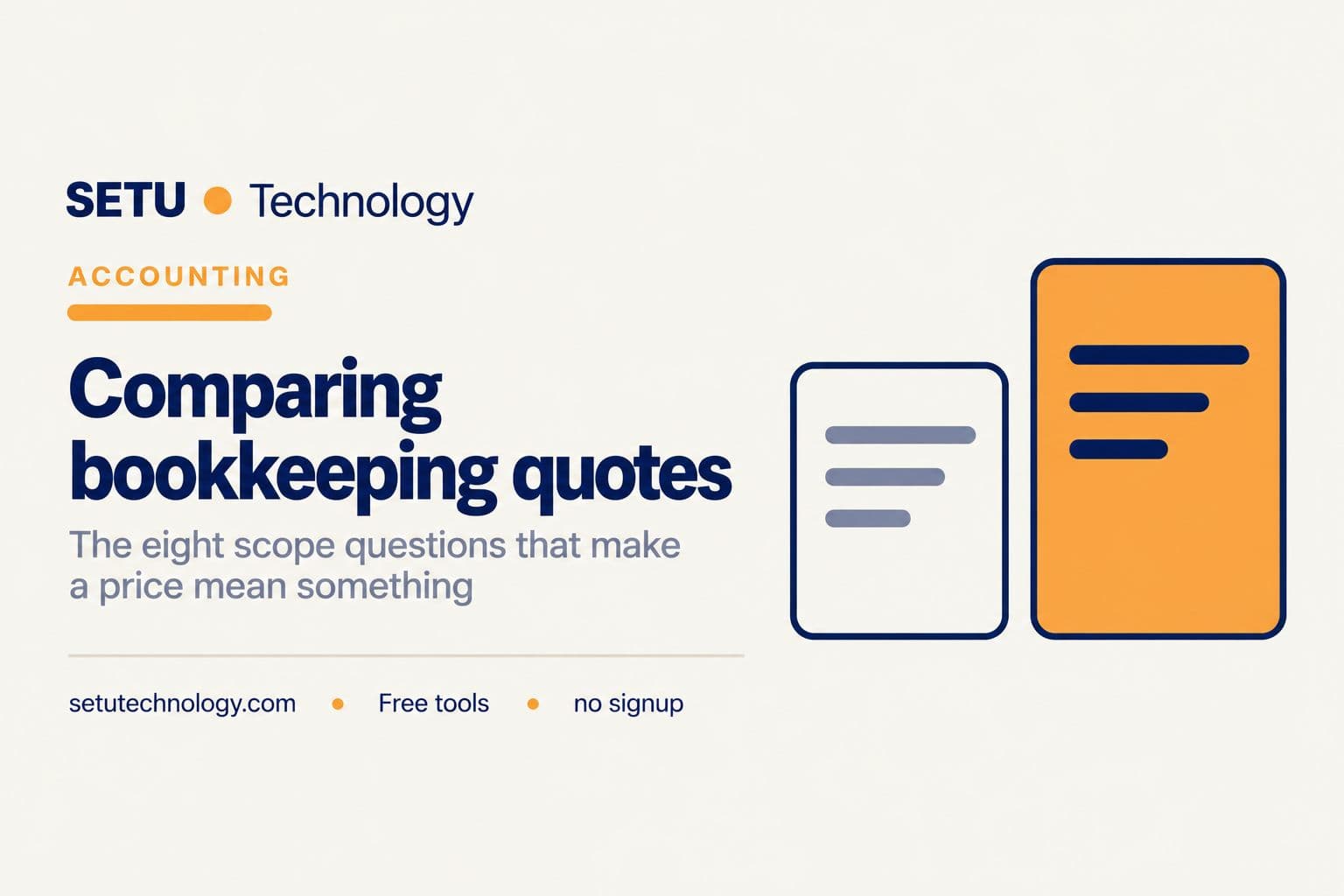 Comparing Bookkeeping Quotes: The Eight Questions That Matter