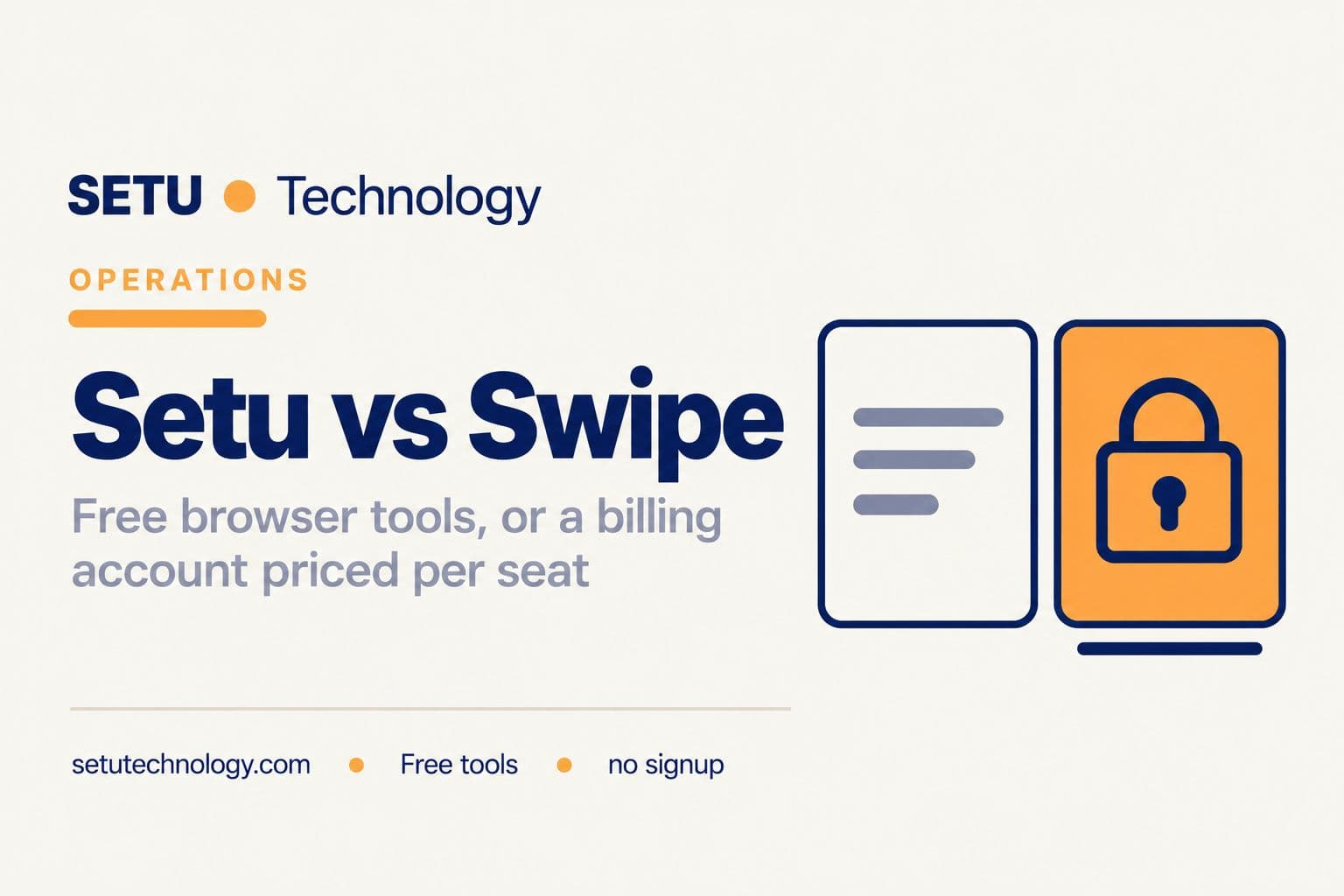 Setu vs Swipe: Free Invoicing Tools or a Billing Account in 2026?