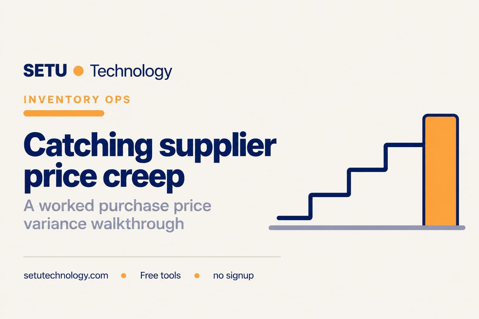 Catching Supplier Price Creep: A Purchase Variance Walkthrough