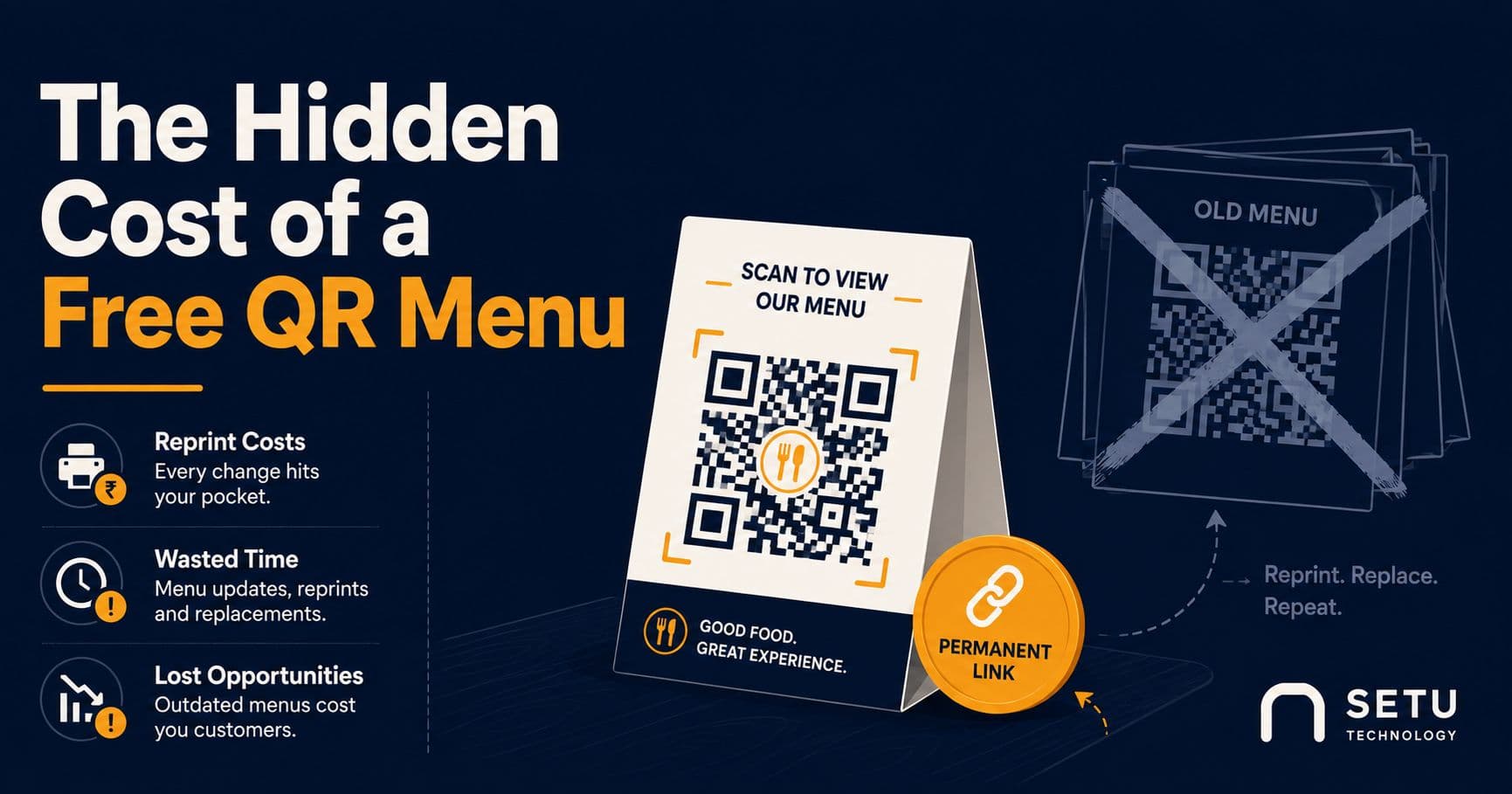 The Hidden Cost of a Free QR Menu in 2026: Every Price Change Means Reprinting Every Code