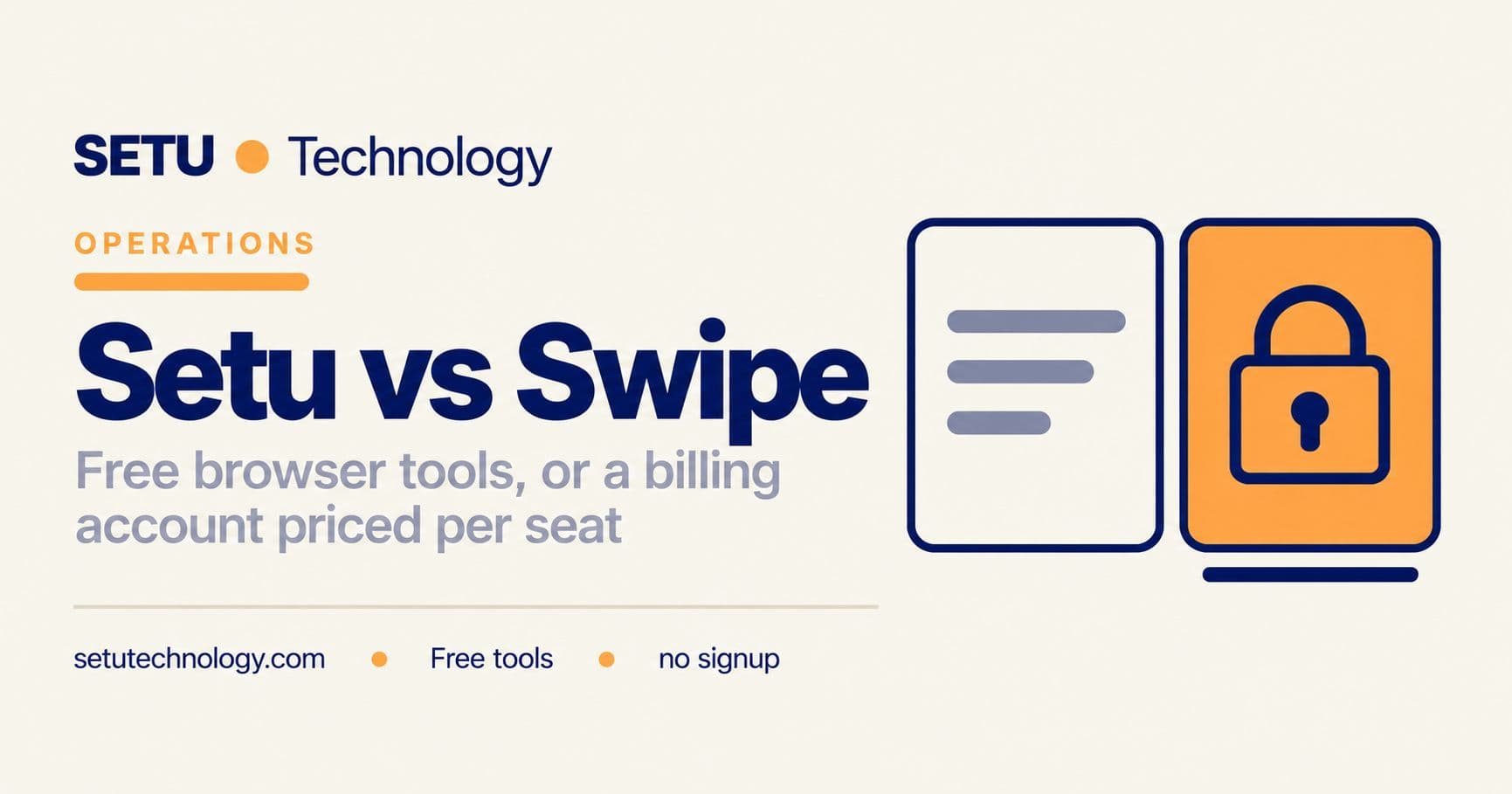 Setu vs Swipe: Free Invoicing Tools or a Billing Account in 2026?