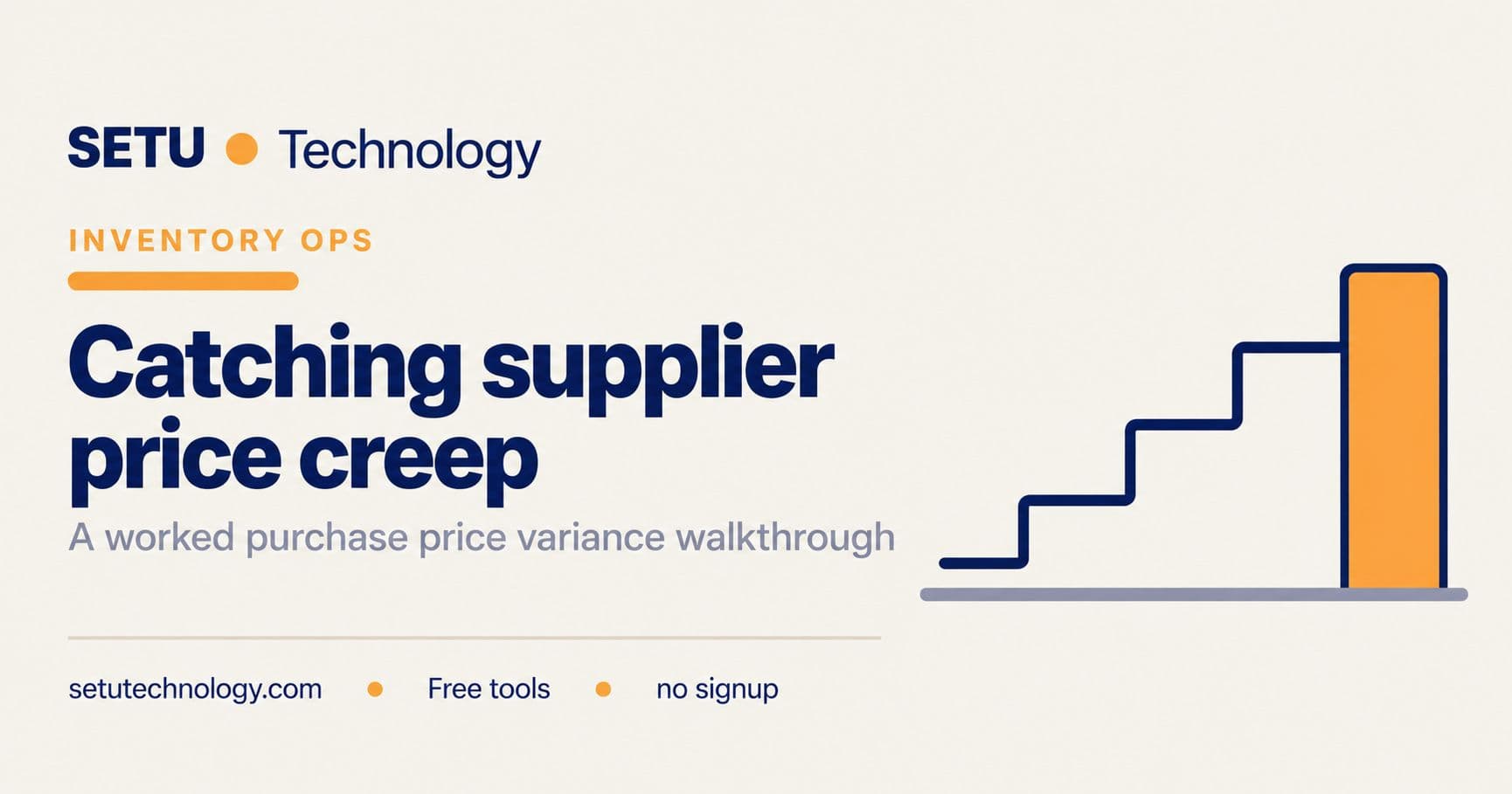 Catching Supplier Price Creep: A Purchase Variance Walkthrough
